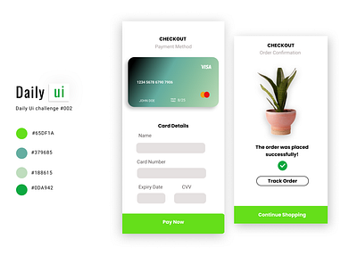 #Daily UI 002 creditcard dailyui ui