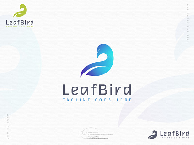 LeafBird logo concept 3d animation bird logo brand design branding business logo company logo creative logo design graphic design illustration leaf leafbird logo logodesign logotype minimalist nature logo ui vector