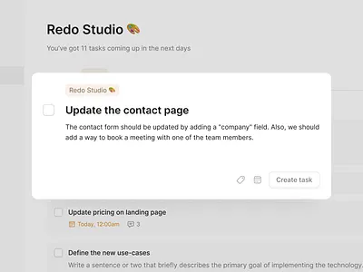 Task management app — My tasks app check checkbox gtd organise product design saas task task management task manager tasks to do to do app to do list todo ui ux