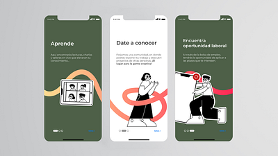 App, Plataforma educativa para facultad de Diseño app educative graphic design illustration ui ux