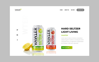 Vawter seltzer website design. beautiful beautifulwebsite branding design illustration logo minimal minimalisticwebsite soda sodawater sodawebsite ui ux vodka vodkawebsite water waterwebsite web web design website