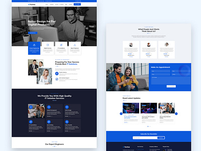 Digital Agency Website Design graphic design ui