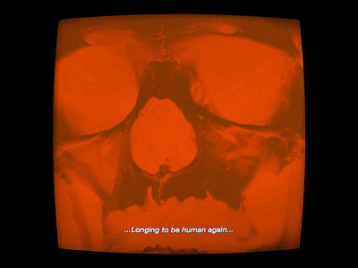 ...𝙇𝙤𝙣𝙜𝙞𝙣𝙜 𝙩𝙤 𝙗𝙚 𝙝𝙪𝙢𝙖𝙣 𝙖𝙜𝙖𝙞𝙣... death design graphic minimal quote skull tv type typography vintage