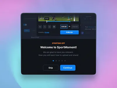 Onboarding UI Elements app colorful design elements flat modern modern ui onboarding simple ui ui ui design ui elements ui steps user experience user interface ux web