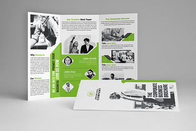 Trifold Brochure annual report brochure business catalog clean design fresh illustration indesign information magazine print printable product promotion psd report template trifold trifold brochure