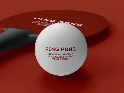 Ping Pong Ball Mockup athletic ball ball mockups branding customizable design editable free freebie games hobbie identity illustration mockup mockups photoshop pingpong play psd scene psd