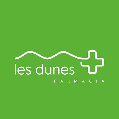 Les Dunes Farmacia Logo branding corporate identity dune dunes ehealth graphic design green health healthcare logo medical mountain pharmacy