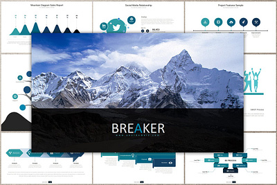 BREAKER Powerpoint branding business design designposter google google slides graphic design illustration infographic keynote maps motion graphics pitch deck portfolio powerpoint ppt slides template theme ui