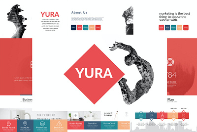 YURA Powerpoint Template branding deck design designposter google google slides graphic design illustration infographic keynote motion graphics pitch pitch deck portfolio powerpoint ppt presentation slides ui vector