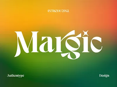 Margic - Magic of Typeface alternates branding cosmetics display elegant fonts lettering logo logomark magazine opentype pretty sans serif serif style stylish wealthy wedding woman