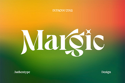Margic - Magic of Typeface alternates branding cosmetics display elegant fonts lettering logo logomark magazine opentype pretty sans serif serif style stylish wealthy wedding woman