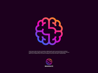 Modern Brain Logo Design abstract logo brain brand identity branding colorful logo creative digital agency fintech g logo gradient illustration imonuix logo logo design m logo medical modern logo monogram psychology tech technology