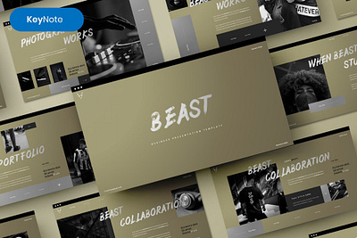 Beast - Business Template abstract branding business business template chart concept creative design google slides graph illustration keynote pitch deck powerpoint presentation template trend ui vector web development