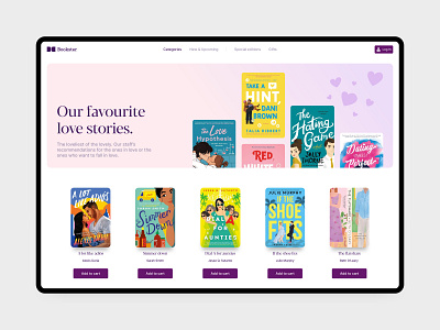 Bookstore 📚 banner book bookshop buy categories category consumer design ecommerce genre illustration layout online order product shop shopping store web