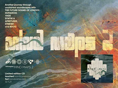 Promo graphic for a mix album by The Future Sound of London album charity compact disc cover design graphic design logo music music artwork package design sleeve typography vector