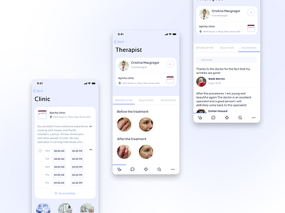 medicine/ health beauty care control panel doctors health health data healthcare iot medicine mobile app patient recipe setting tables therapist treatments ui ux view website design