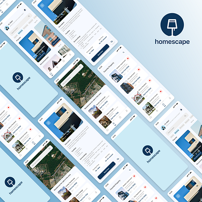 homescape - Property and Travel App UI app branding design graphic design icon illustration logo property travel typography ui uidesign ux uxdesign vector