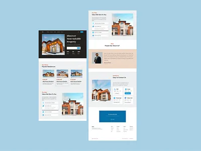 Landing Page - OMA Website app best bestdesign branding clean creative design designer figma flat freenlancer landingpage logo productdesign realestate ui uiux web website