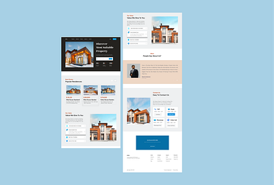 Landing Page - OMA Website app best bestdesign branding clean creative design designer figma flat freenlancer landingpage logo productdesign realestate ui uiux web website