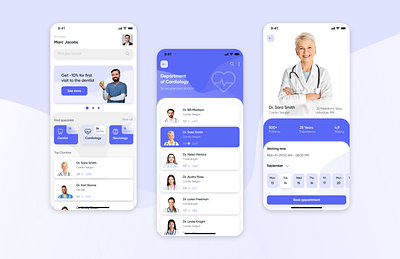 Medical Mobile App app branding design health medical typography ui ux