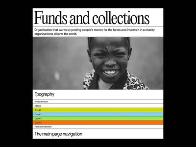 Funds & Collections blog branding collections concept design funds graphic grid interaction layout responsive typography ui ux website