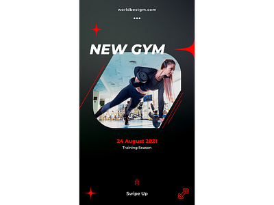 Instagram Story For Gym design illustration instagram instagram story