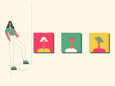 Choose your persona explainer illustration persona phone profile profile picture ui illustration user vector video