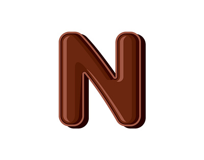Chocolate letter chocolate food letter tasty