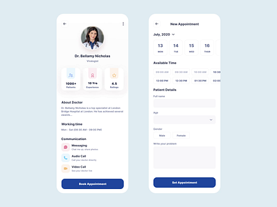 Healthcare Application animation app clean ui covid 19 design doctor figma healthcare medical mobile app ui ux