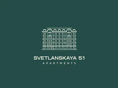 Apartments branding building graphic design history hotel house logo