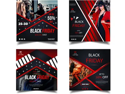 Black Friday Sale Social Media Banner banner black friday branding concept design graphic design illustration logo marketing template ui vector