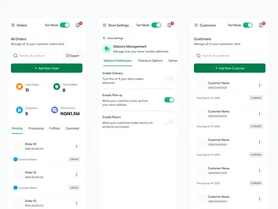 Manage Orders, Customers and Store