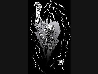 Reaching out for freedom! freedom horror illustration skeleton skull vector