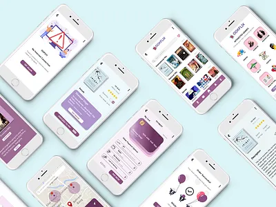 Book Rental App - Bookflix app appdesign figma interaction design ui uidesign ux uxdesign