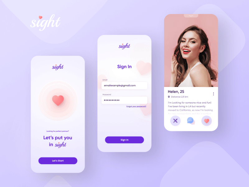 Dating App animation app branding dating design graphic design logo ui