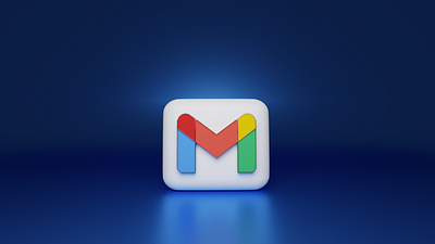 Gmail Icon - 3D Model 3d graphic design logo