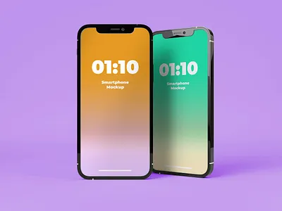 Smartphone iPhone 13 Mockup abstract apple clean design device display iphone iphone 13 iphone 13 pro mockup phone phone mockup presentation realistic screen screens simple smartphone theme ui