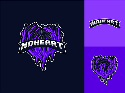 NO HEART ESPORTS TEAM art work branding design esportlogo esports esports team logo gaminglogo illustration logo logo design love logo mascot mascot logo team logo vector vector art