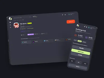 Player profile | Esports platform for wager matches community platform crm dashboard crypto dashboard esports app esports dashboard esports website fanbase app fanbase platform fandom platform game marketplace game platform gaming app gaming dashboard gaming website influencer marketing platform p2p marketplace saas dashboard saas website web3 gaming