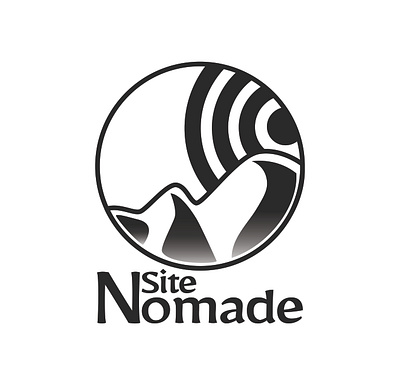 Brand Logo for the society SITE NOMADE branding design icon illustration logo typography vector