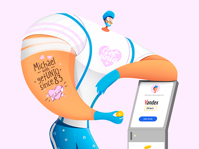 Michael from getUNIQ animation branding character graphic illustration mobile motion graphics vector