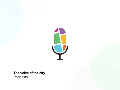 The voice of the city design illustration logo music podcast sound userinterface ux vector voice webapps website