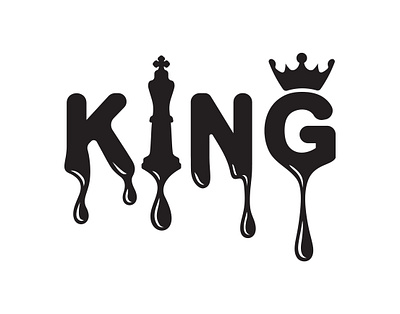 King dripping chess dripping king letters