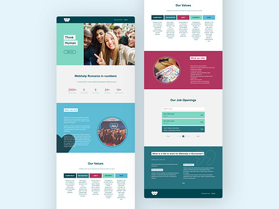 Webhelp - Career page callcenter career clean community design hiring job landing page marketing minimal page recruitment ui web