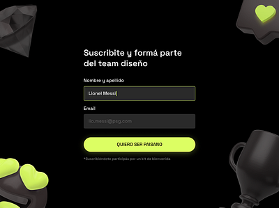 Form UI exploration dark mode exploration form ui