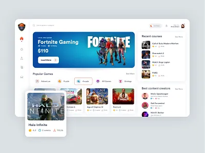 Game Dashboard 3d animation branding design graphic design illustration logo motion graphics ui