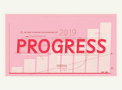 Progress design typography vector