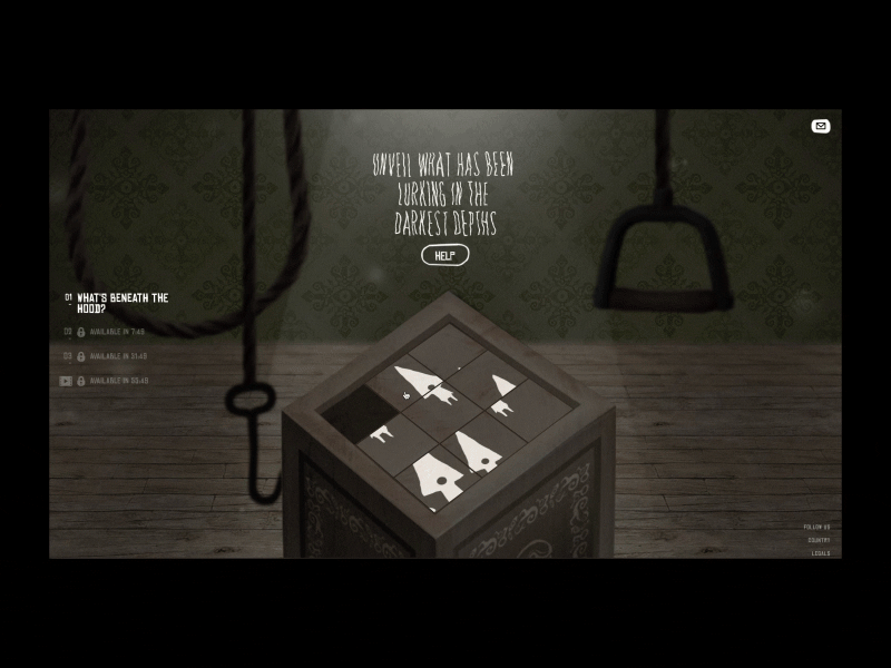 Little Nightmares Activation 3d animation videogame web webdesign website