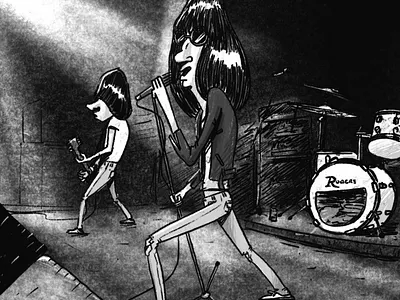 Ramones cartoon drums illustration ipad music procreate punk ramones rock