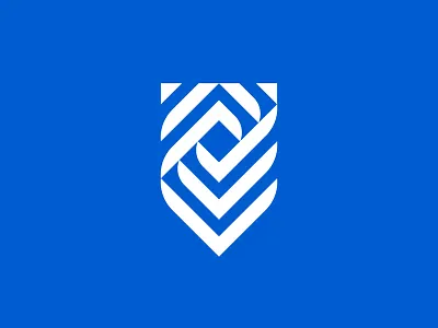 Hands + Shield blue chiropractor college hands higher ed higher education holding modern shield